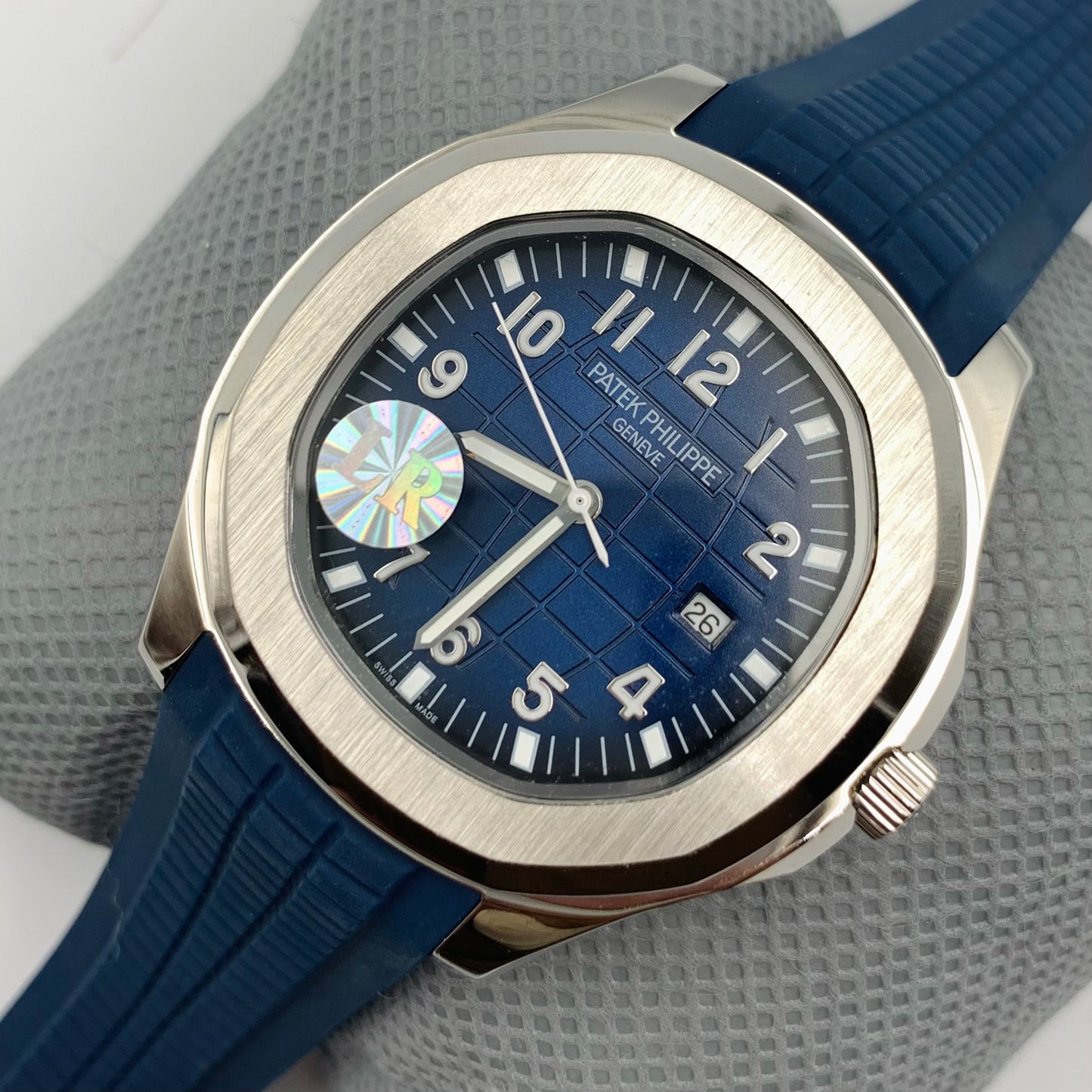 Patek Blue Dail Blue Strap Watch
