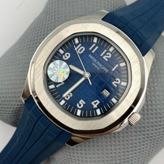 Patek Blue Dail Blue Strap Watch