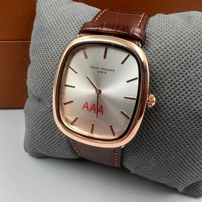 Patek AAA Brown Copper Silver Watch