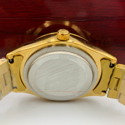 Rolx Milgauss Full Golden Black Datejust Watch