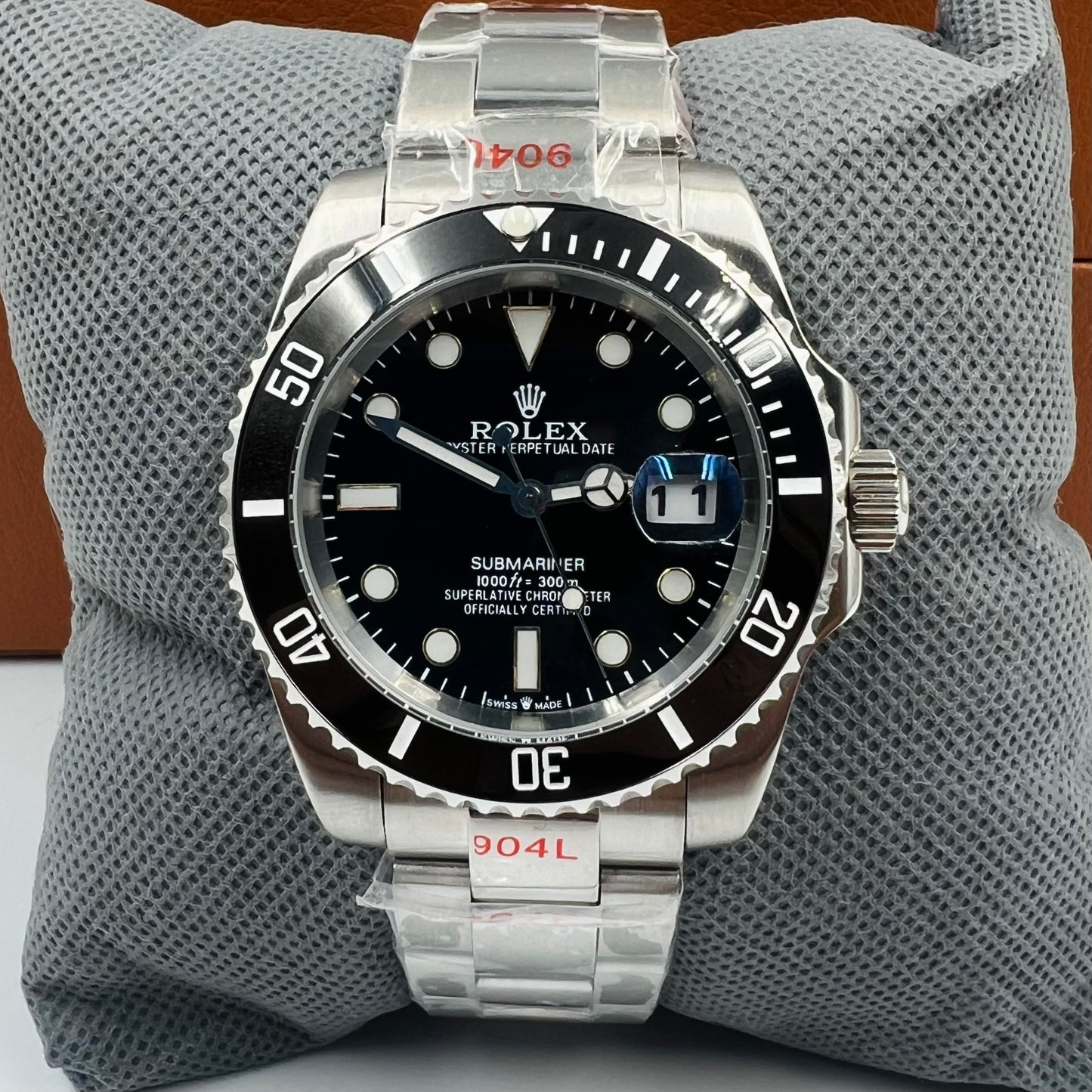 Rolx Submariner Silver Black Automatic Watch