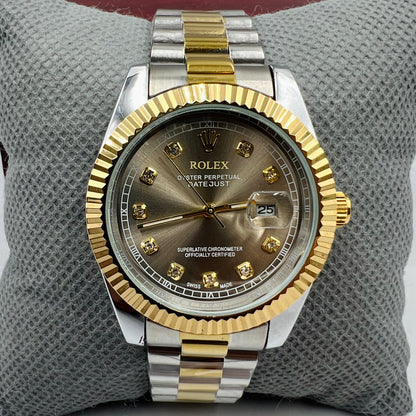 Rolx Datejust Twotone Grey Watch