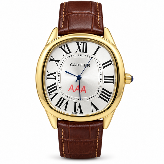 Cartier Santos Golden White Watch