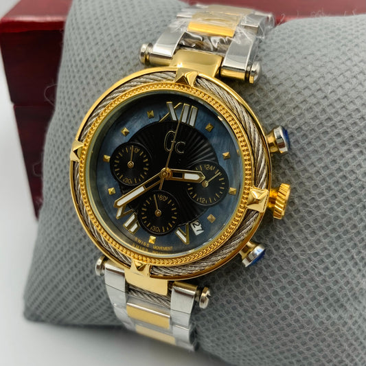 Gc Twotone Blue Dail Ladies Watch