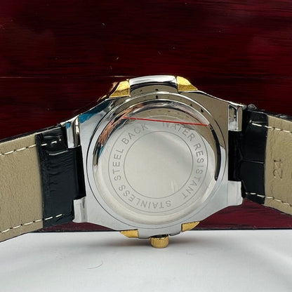 Patek Strap Twotone Black Watch