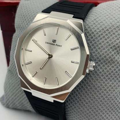 UP Silver Black Watch