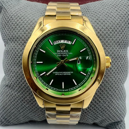 Rolx Green Full Golden DayDate Watch