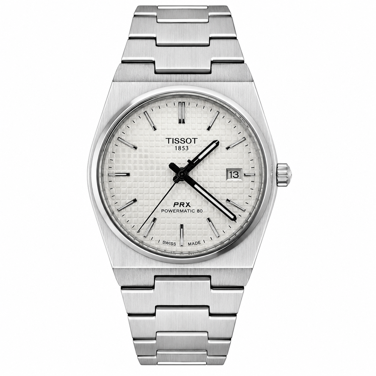 Tissot PRX Silver White Watch