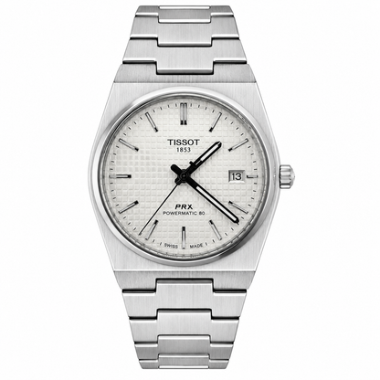 Tissot PRX Silver White Watch