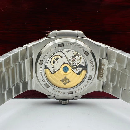 Master Patek Automatic Silver Blue Watch