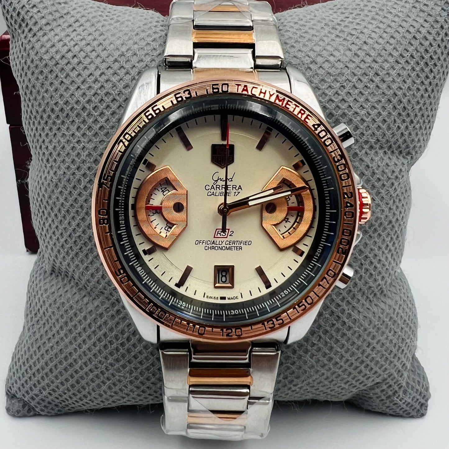 Tag Grand Carrera Twotone White Watch