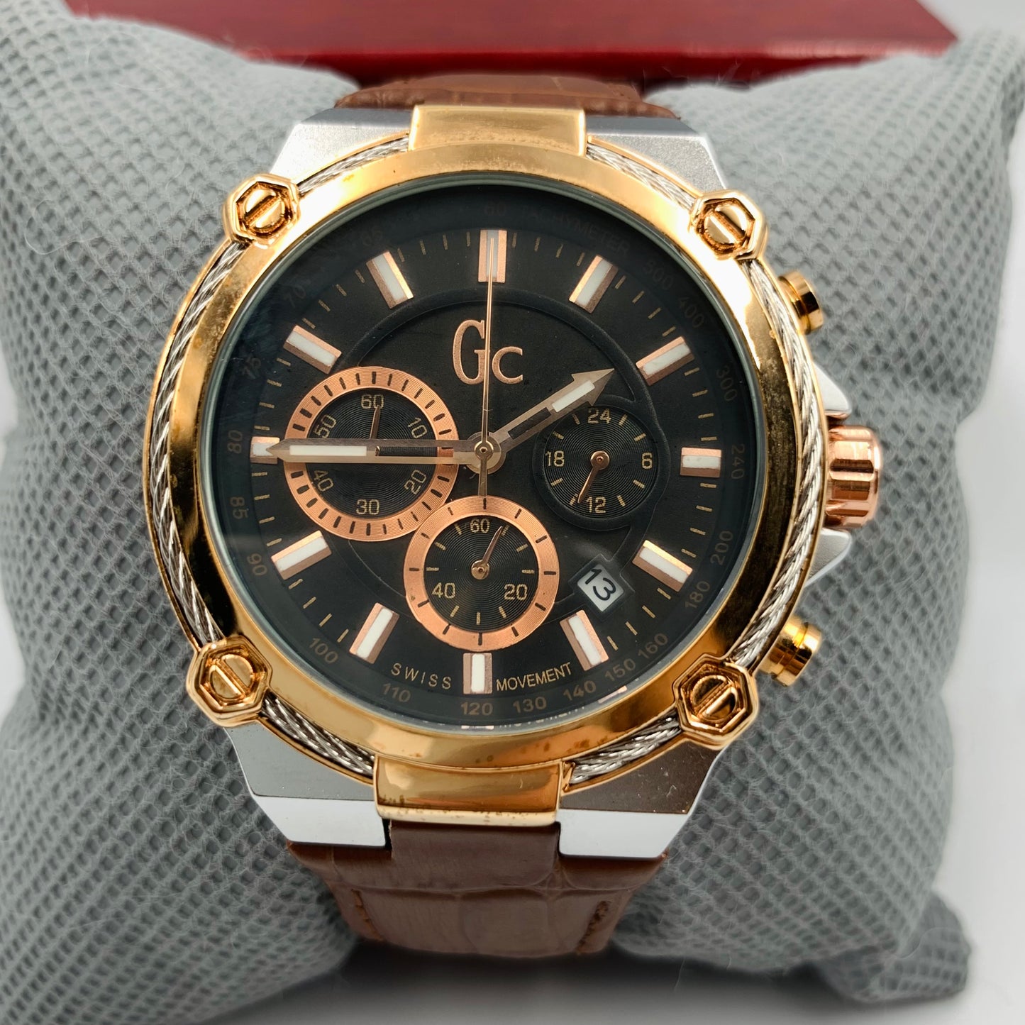 Gc Black Twotone Watch