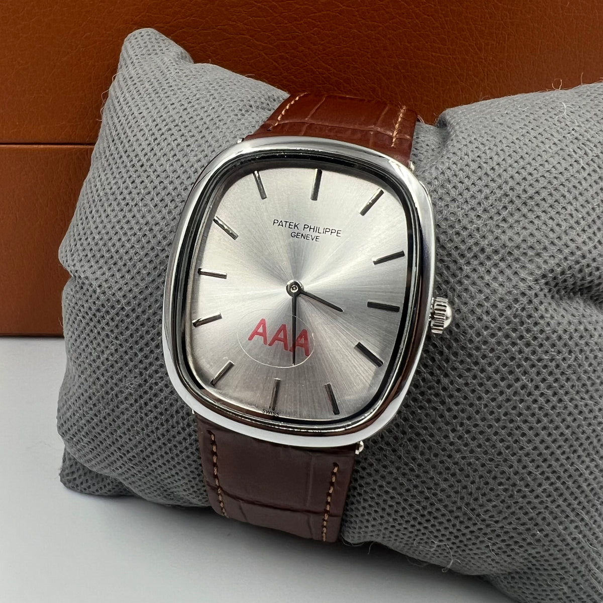 Patek AAA Brown Silver Watch