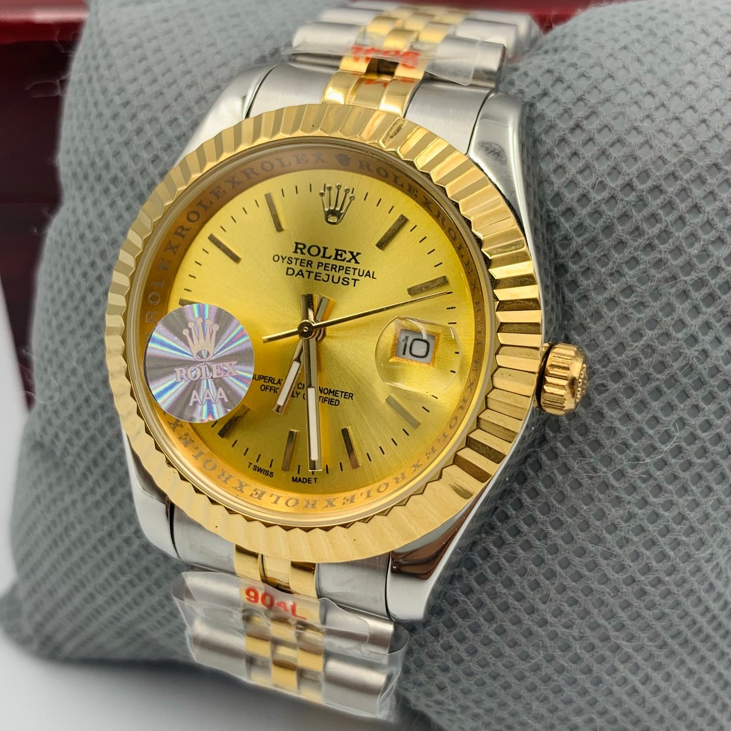 Rolx Golden Twotone Datejust Watch