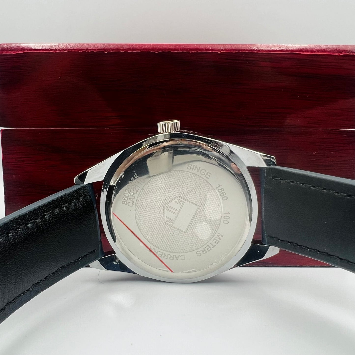 Tag Heuer Silver White Black DayDate Watch