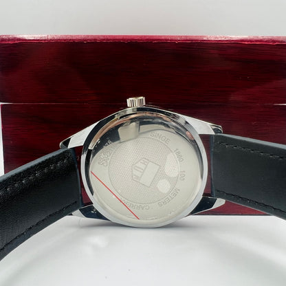 Tag Heuer Silver White Black DayDate Watch