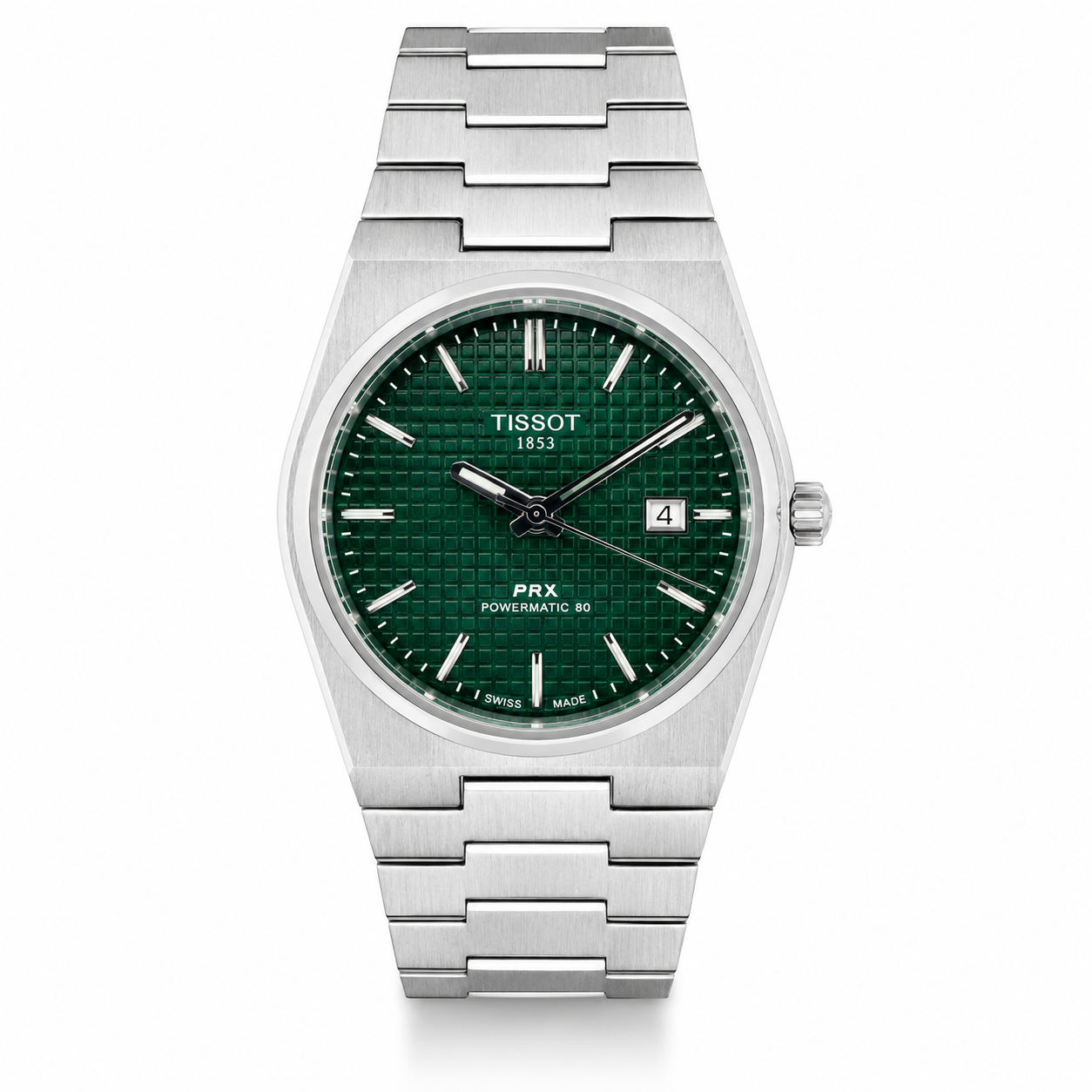 Tissot PRX Silver Green Watch