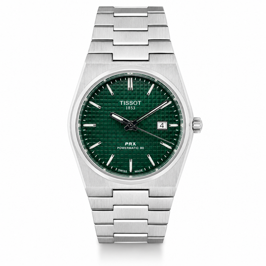 Tissot PRX Silver Green Watch