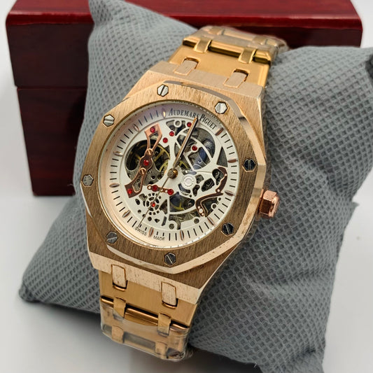AP Copper Strap White Dail Automatic Watch