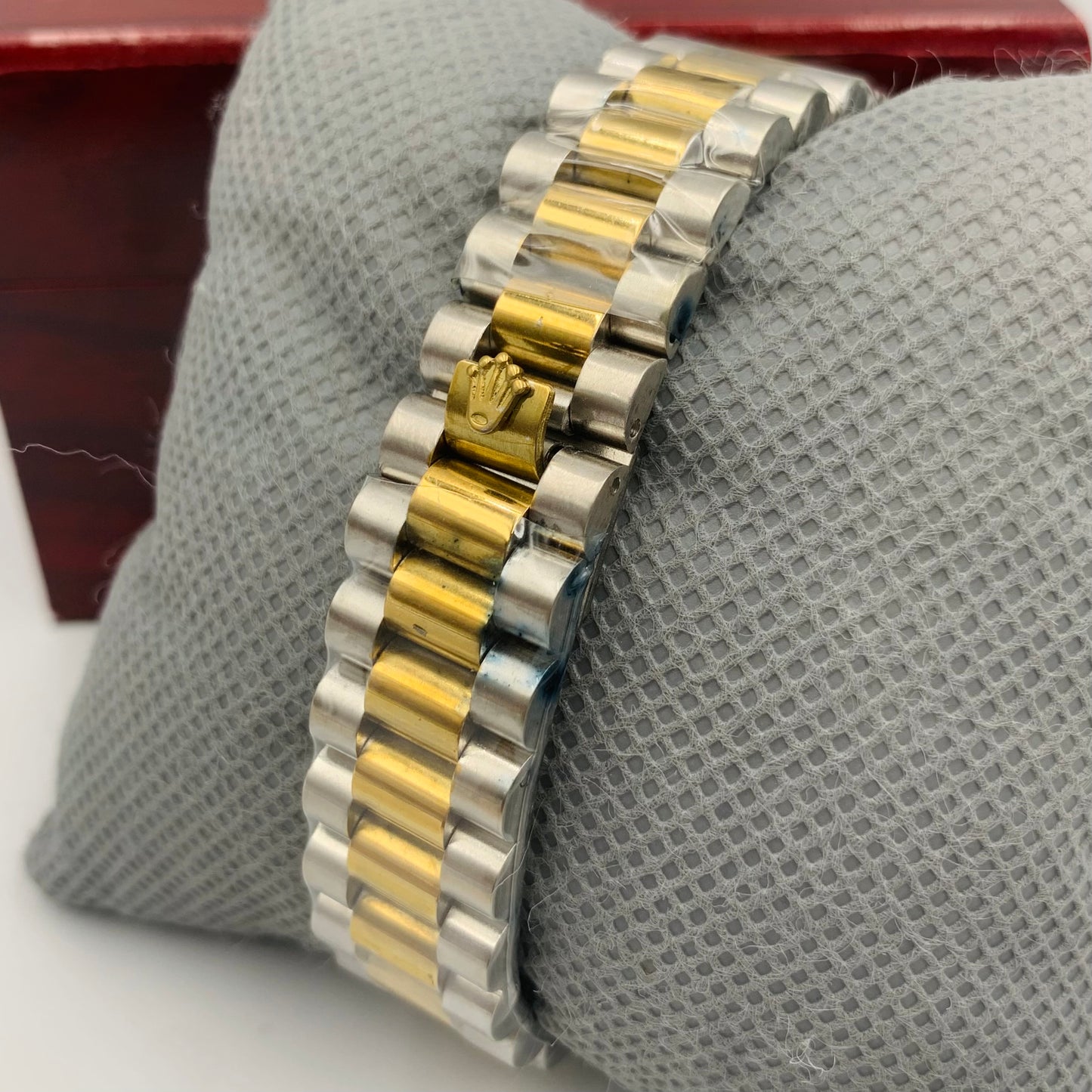 Rolx Simple Twotone Black Datejust Watch