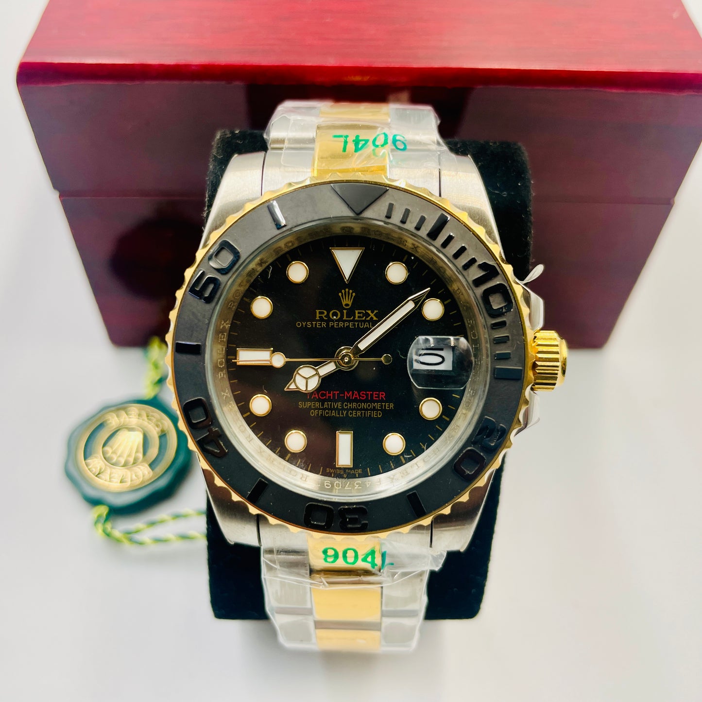 Master Yacht Master Twotone Black Automatic Watch