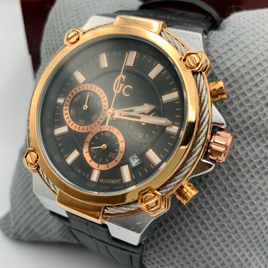 Gc Black Twotone Watch