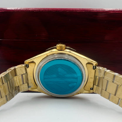 Rolx Skyblue Full Golden DayDate Watch