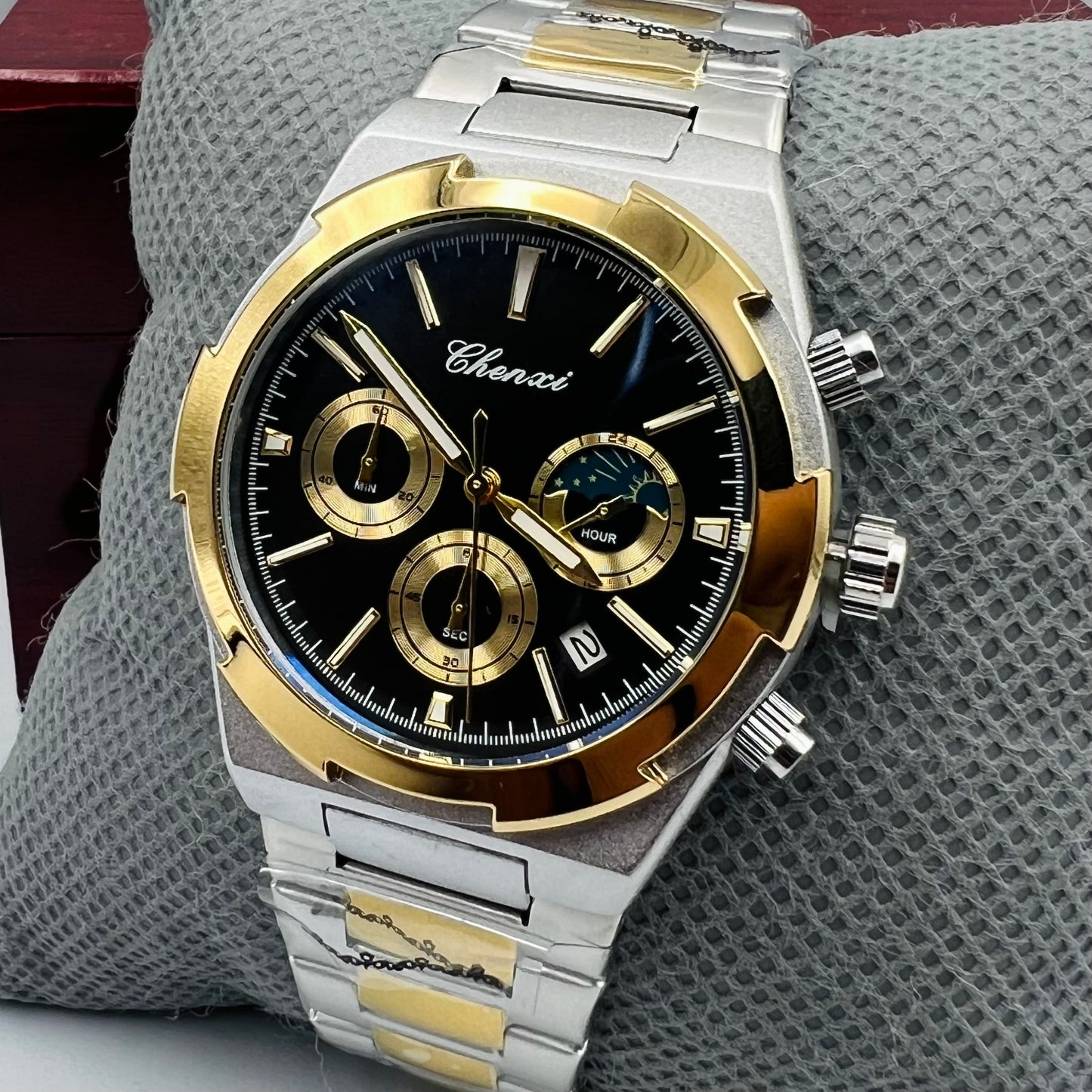 Chenxi Chain Twotone Black Watch