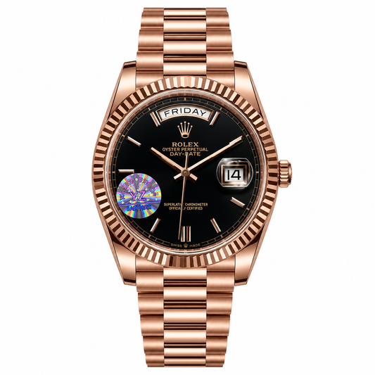 Master Rolx DayDate Copper Black Automatic Watch