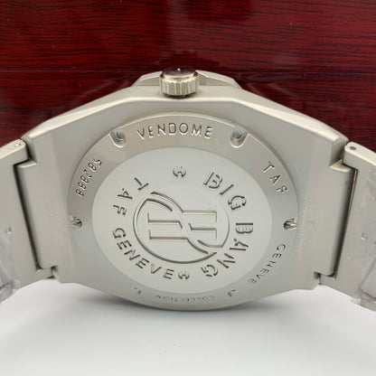 Hub Green Silver Watch