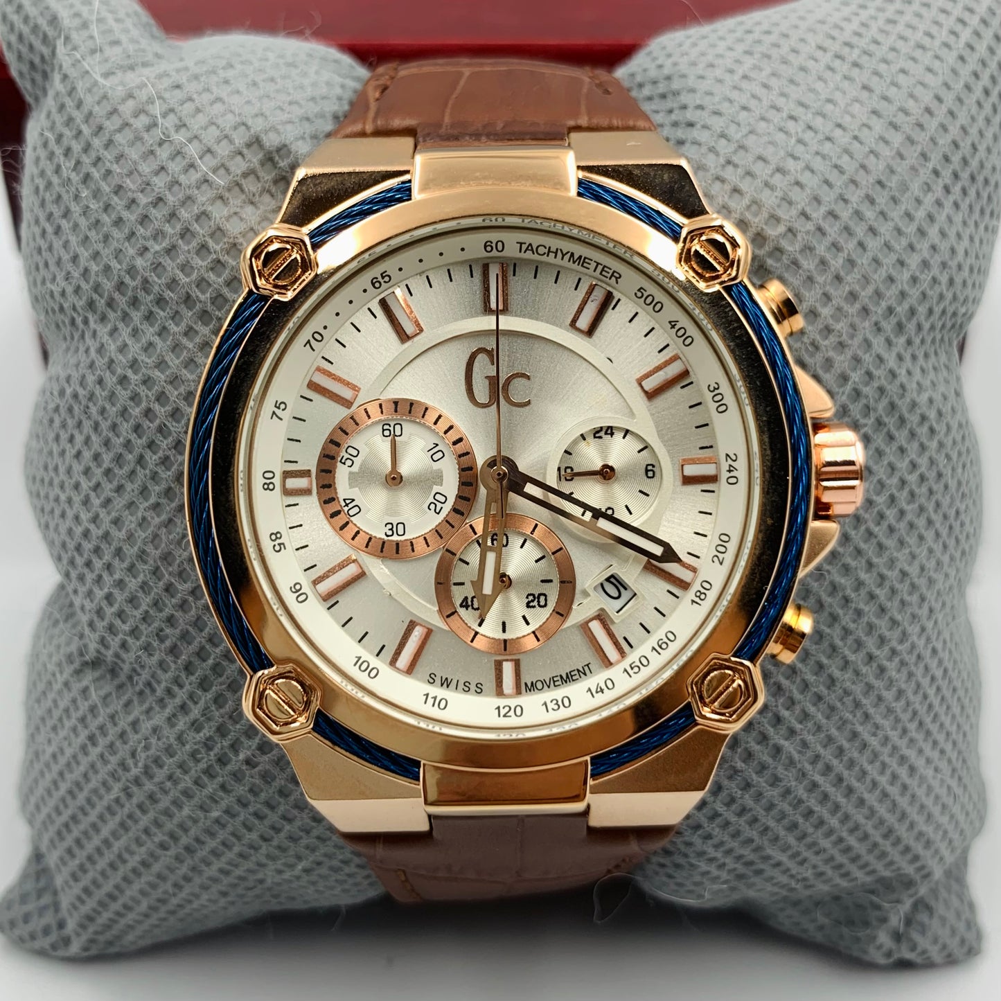 Gc White Twotone Watch