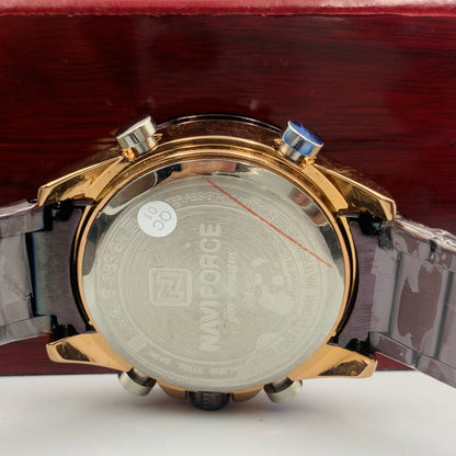 Naviforce Brown Twotime Watch