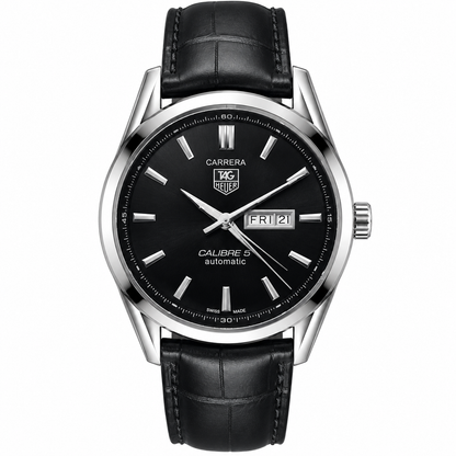 Tag Heuer Silver Black DayDate Watch