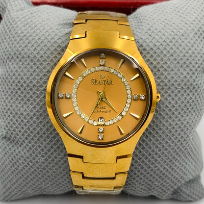 Seastar Full Golden Chain Watch