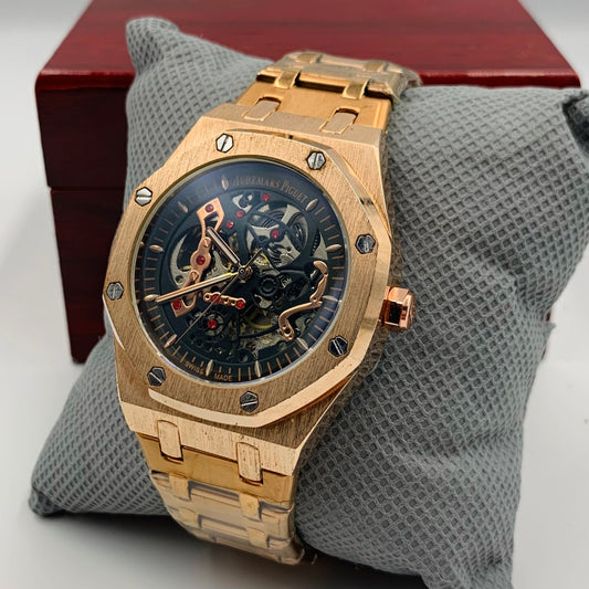 AP Copper Strap Black Dail Automatic Watch