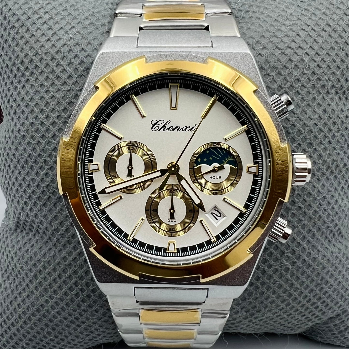 Chenxi Chain Twotone White Watch