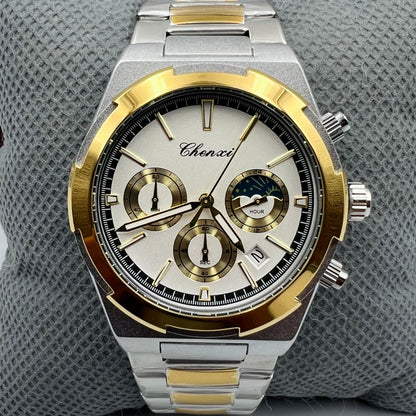 Chenxi Chain Twotone White Watch