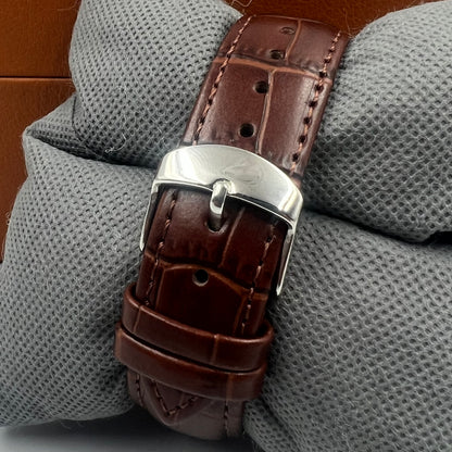 Alfalah Brown Strap Watch