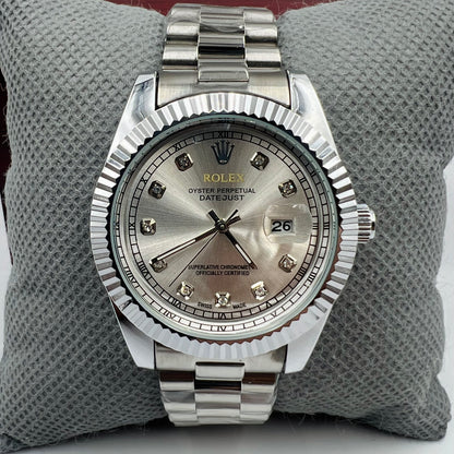 Rolx Datejust Full Silver Watch