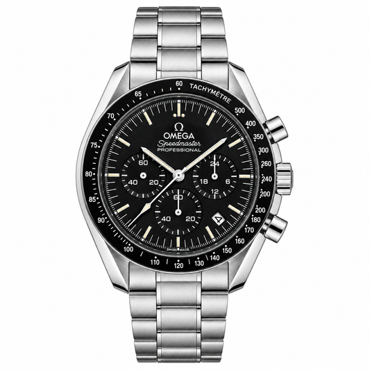 Omega Speedmaster Chronograph Simple Black Watch