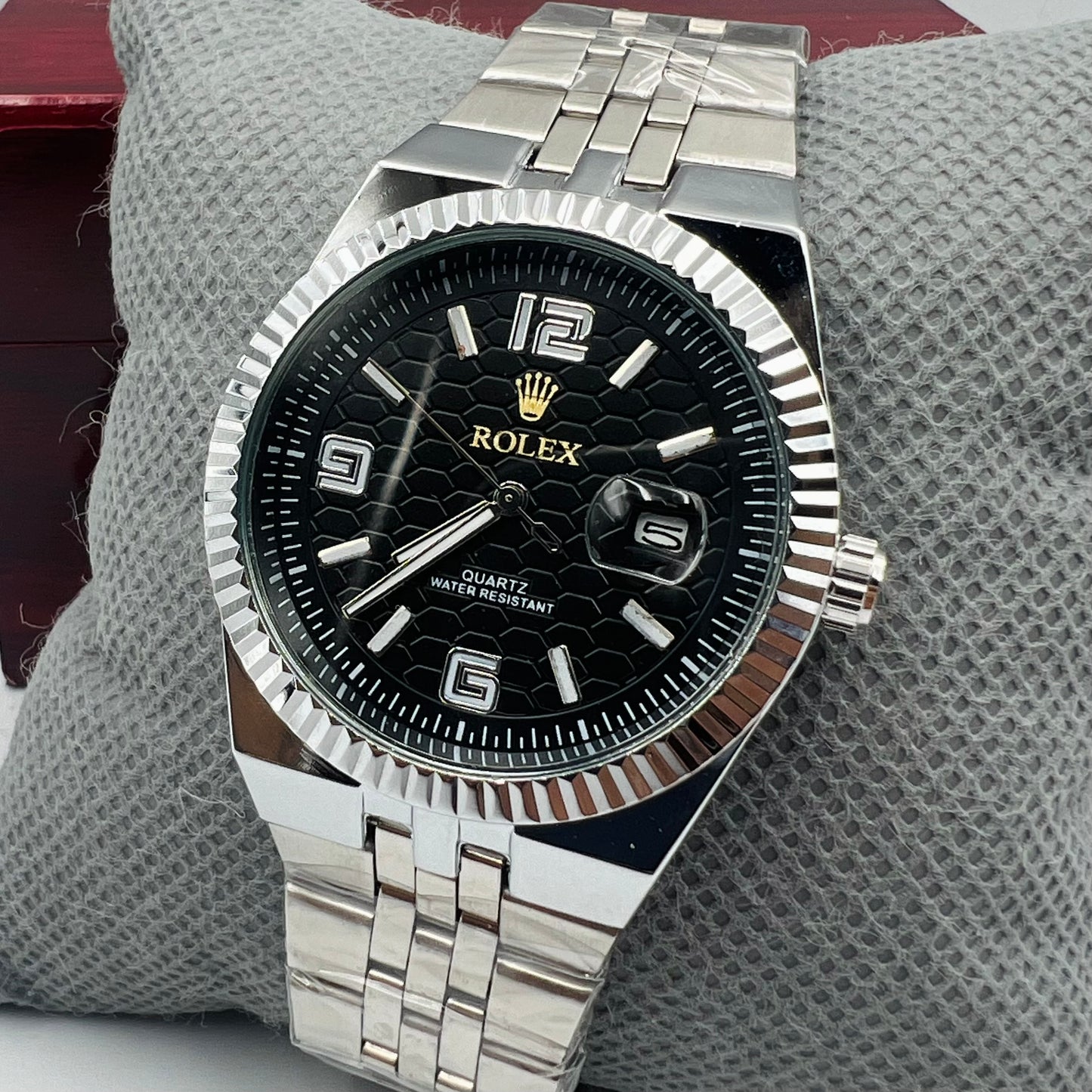 Rolx Landweller Silver Black Watch