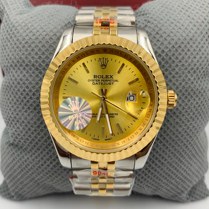 Rolx Golden Twotone Datejust Watch