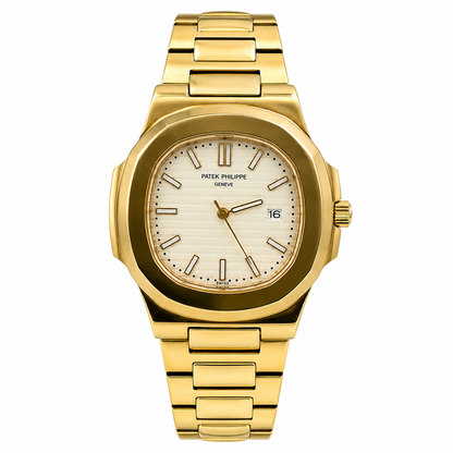 Patek Golden White Watch
