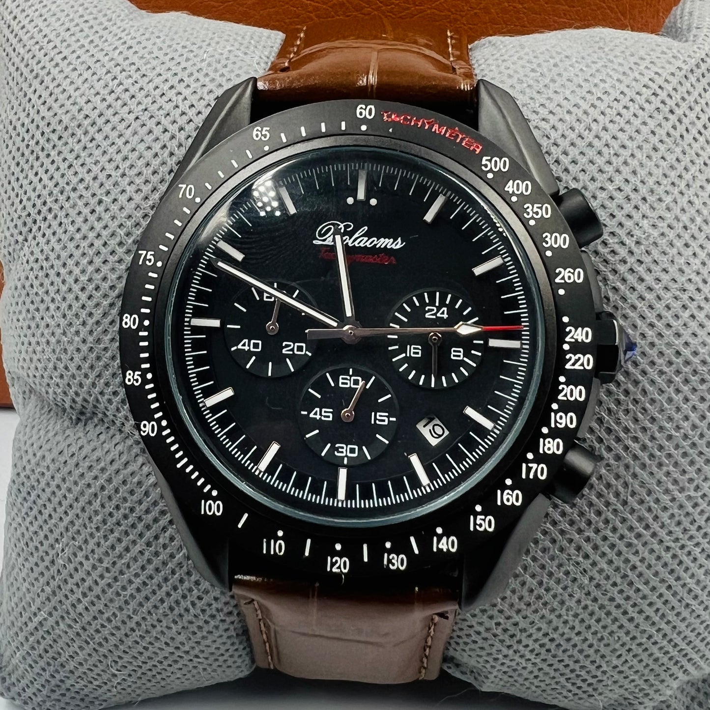 Bolamos Chronograph Working Brown Watch