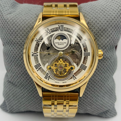 Patek Skeleton White Watch