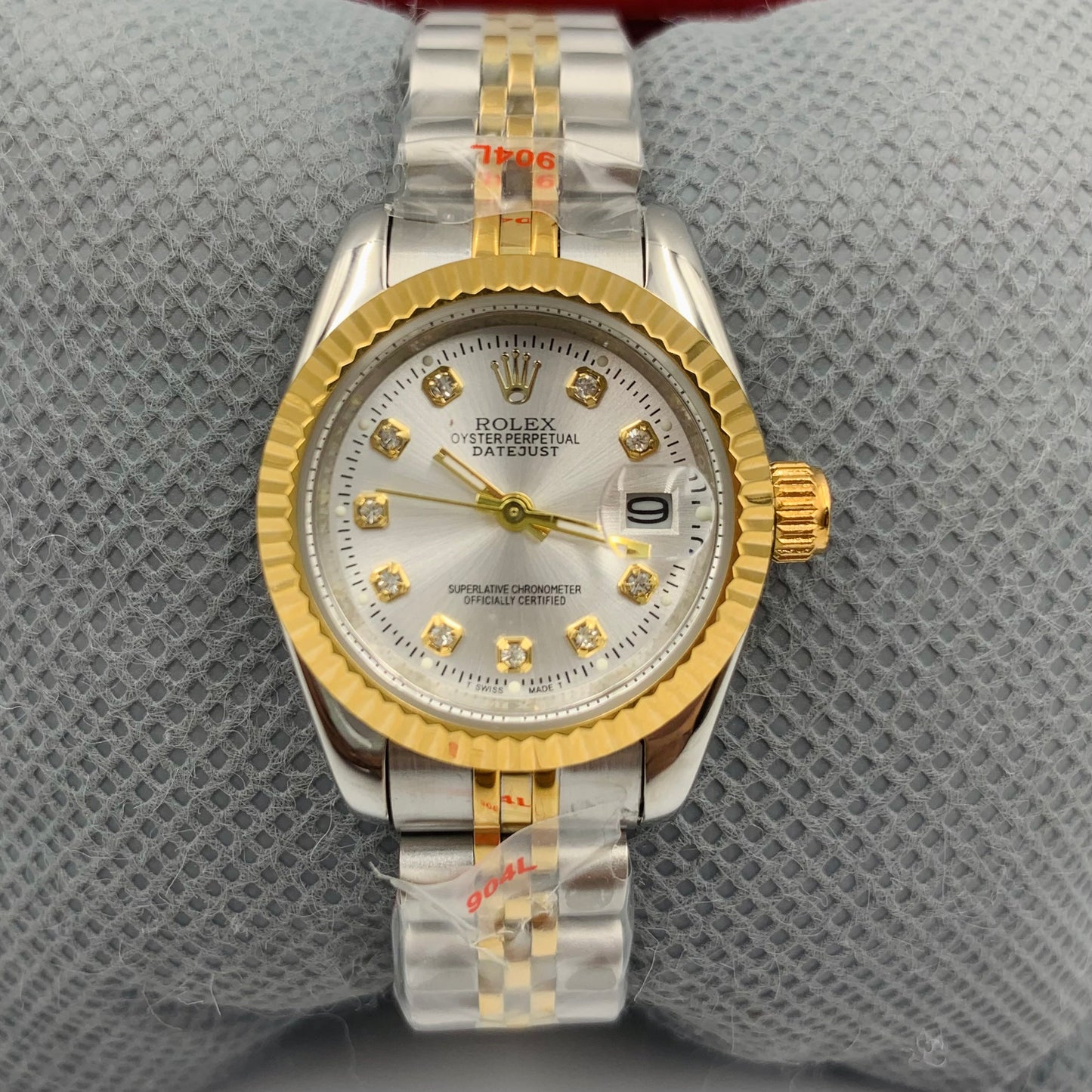 Rolx Ladies Twotone White Watch