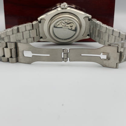 Rolx Silver Blue Watch