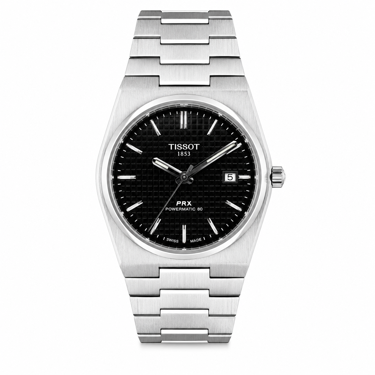 Tissot PRX Silver Black Watch