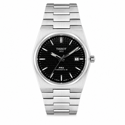 Tissot PRX Silver Black Watch