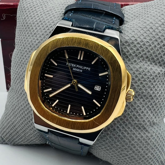 Patek Strap Twotone Blue Watch